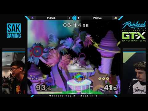 Runback 2017 Winners Semis - P1|Duck (Samus) vs PG|Plup (Sheik)