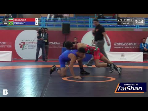 GOLD FS - 55 kg: M. HOSSEINNIANA (IRI) v. M. SERAFIM BAST (BRA)