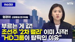 [이슈진단] 부르는 게 값! 조선주 '2차 랠리' 이미 시작! "HD그룹이 탑픽인 이유" / 머니투데이방송 …