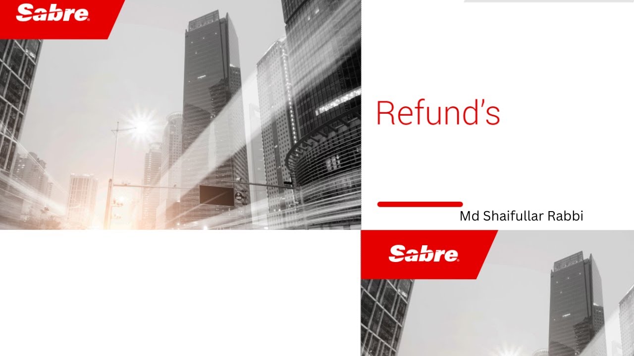 Sabre Ticket Refund