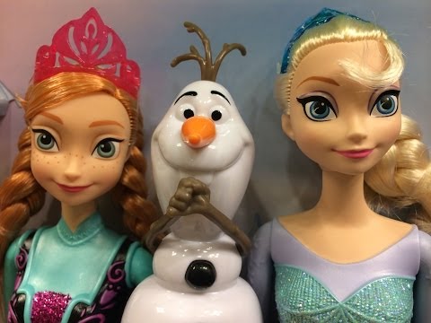 Disney Frozen Friends Collection Large Set Anna, Elsa, Sven, Olaf Video