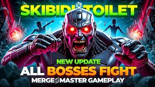 Skibidi Toilet New Update All Bosses Fight Merge Master Gameplay