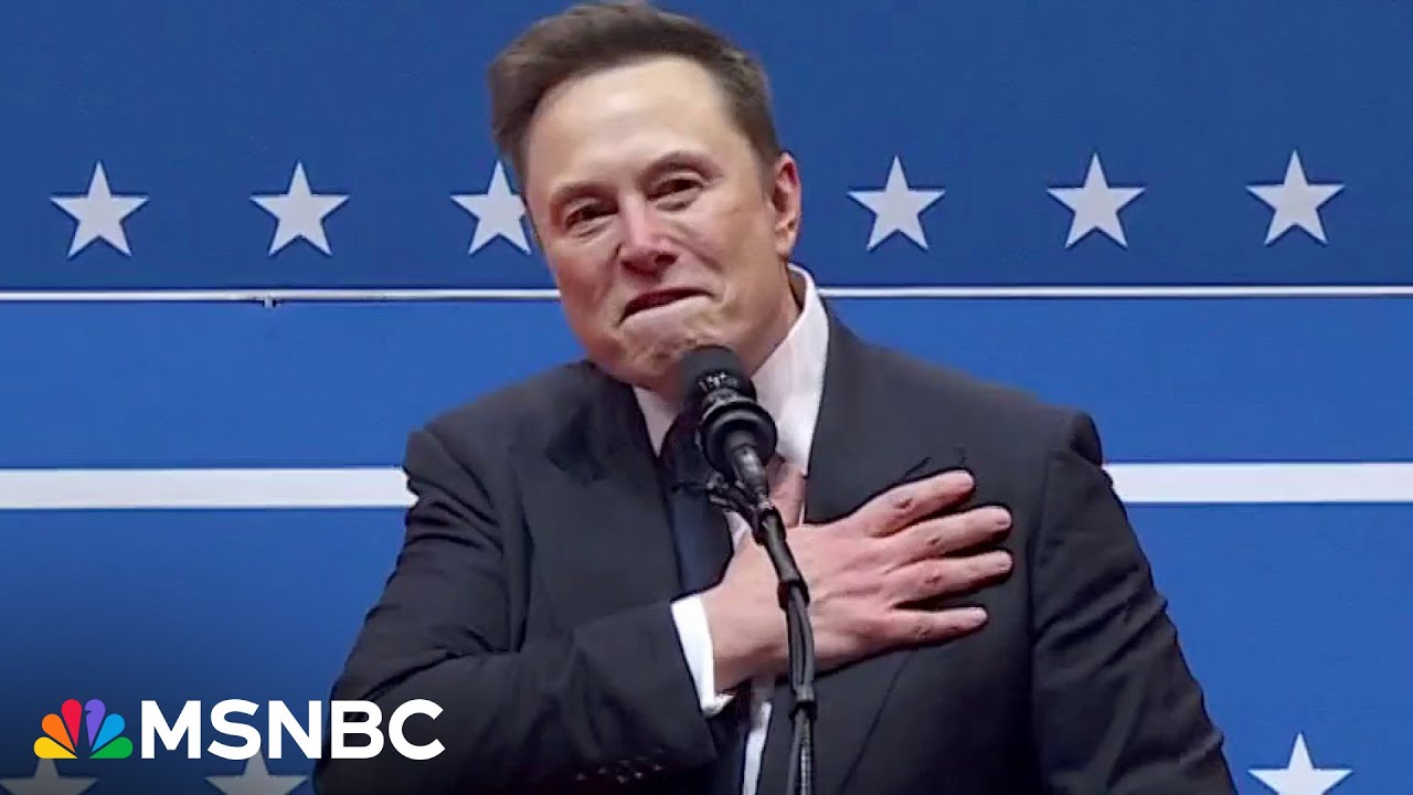 Elon Musk’s ‘very suggestive’ gesture at Trump inaugural rally sparks viral backlash