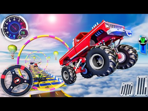 Police 🚨Monster Truck Mega Ramp Extreme Racing - Impossible Car Stunts Driving - Android GamePlay #2