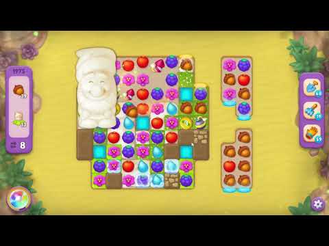 Gardenscapes 1975 Super Hard Level - 17 moves - NO BooSTERS
