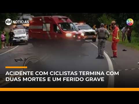 Carro invade acostamento, mata duas ciclistas e deixa outro em estado grave no RS | #SBTNotícias