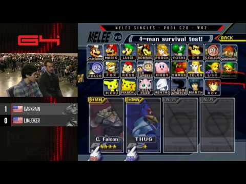 Genesis 4 - Darkrain (Captain Falcon) vs. Limjoker (Falco) - SSBM Pools