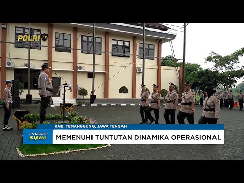 KAPOLRES TEMANGGUNG PIMPIN UPACARA SERTIJAB KAPOLSEK JAJARAN