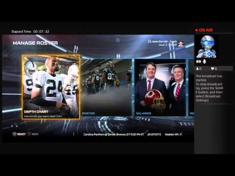 Madden 15 Dallas Cowboys Connected Franchise PS Game 2 Live!!!