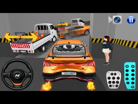 New Crashed car Stuck in Parking Garage - 3D Driving Class 2026 - 3D Driving Class - Car Game