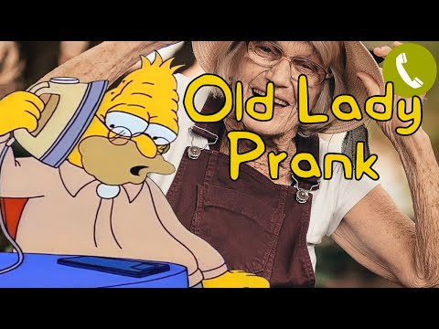 Abe Simpson Calls an Old Lady - Prank Call