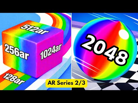 AR Series 2/3 | Jelly Run 2048 vs Ball Run 2048 Infinity vs Block Blast | MEGA MERGE Challenge