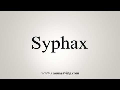 How To Say Syphax