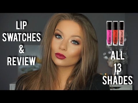 NEW Wet N' Wild Liquid Catsuit Matte Lipsticks | Lip Swatches & Review | ALL 13 SHADES