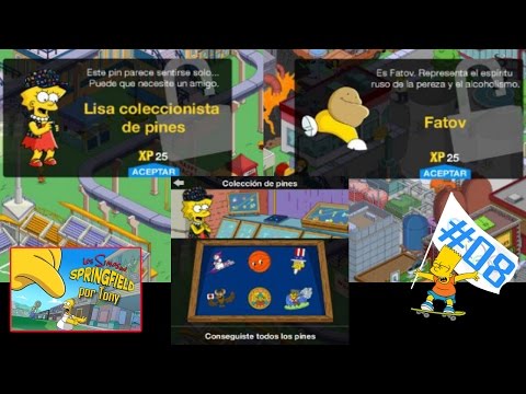 Los Simpson Springfield "Los Juegos, Cap. 8 - Lisa coleccionista de pines y Fatov" por Tony