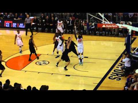 Chris Walker - First Points Ever for the Florida Gators - alley oop! 2/4/14
