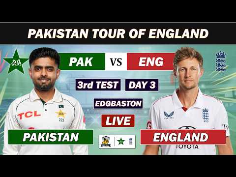 PAKISTAN vs ENGLAND 3rd TEST MATCH DAY 3 LIVE COMMENTARY | PAK VS ENG LIVE | SESSION 3 LIVE