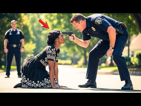 Racist Cop Point Guns At A Black New Arrival And Force Her To Her Knees. Minutes Later...