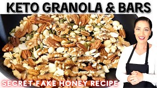 The Best Keto Granola | Fake Honey Recipe | Keto Cereal | Keto Breakfast Bars