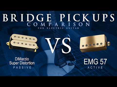 DiMarzio SUPER DISTORTION vs EMG 57 - Bridge Guitar Pickup Comparison Tone Demo