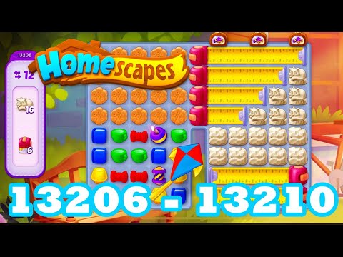 Homescapes Level 13206 - 13210 HD 3 - match puzzle Gameplay | android | IOS | 13207 | 13208 | 13209