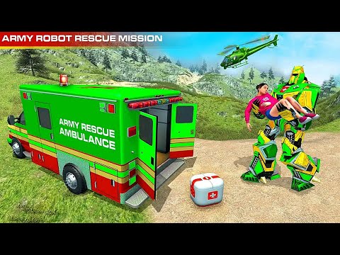 Army Ambulance Robot Car Games | Android Gameplay