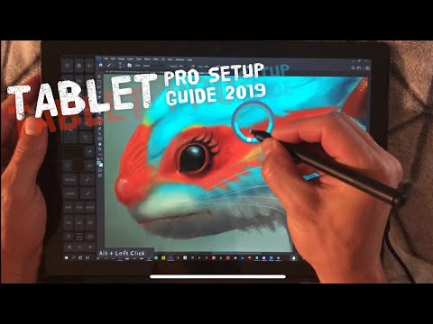 Tablet Pro Install Guide 2019 - 2020 - On Screen touch keyboard hotkeys and shortcuts for Windows 10 Video