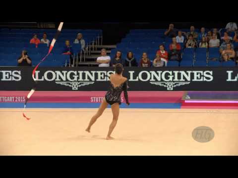 Serena LU (USA) 2015 Rhythmic Worlds Stuttgart - Qualifications Ribbon