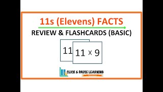 11s Facts Multiplication Review and Flashcards