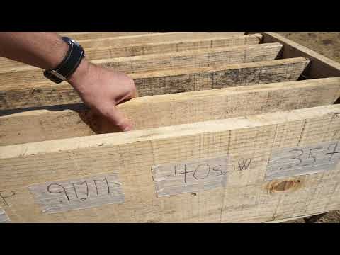 .22 Magnum vs .38 Special vs .9MM vs .40S&W vs .357 Magnum vs Wooden Boards (second test)