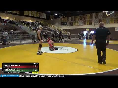 138 Lbs 1st Place Match - Jordan Mallo, Chino High School Wrestling Vs Ricardo Valdez, California