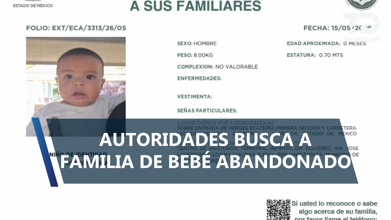Autoridades del Edomex buscan a familiares de bebé abandonado en taxi por app en Ecatepec