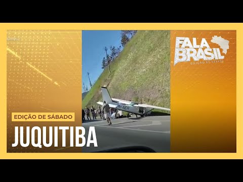 Avião de pequeno porte faz pouso forçado na rodovia Régis Bittencourt