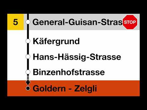 BBA Ansagen - 5 Aarau Bahnhof - Goldern Zelgli - Aarau Bahnhof