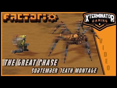 Factorio Xterminator Death Montage - Train Deaths, Nuke Deaths And More! (Lower volume)