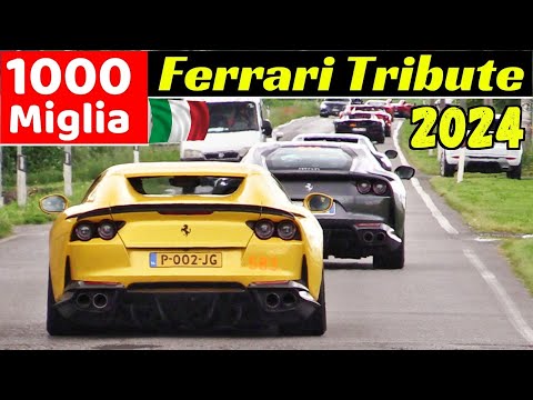 Ferrari Tribute to 1000 Miglia 2024 - Day 1, Telgate (Bg) - Enzo, LaFerrari. Testarossa, SF90, Dino