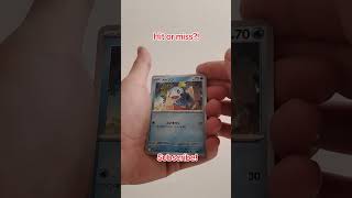 Hit or miss Japanese booster pack #pokemon #packopenning #pokemoncards #pokemontcg #viral #shorts