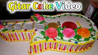 Guitar Cake Design | guitar cake design | guitar cake recipe | Mukesh Cake Master | Birth Day Cake