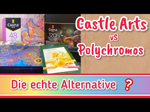 Castle Arts vs. Polychromos ! - Soft Touch/Pastel Tints / Gold -