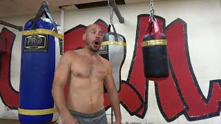 working a samll punching bag EsNews Boxing