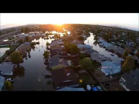 Emerald Park Flood 09/08/2014 - Drone Footage
