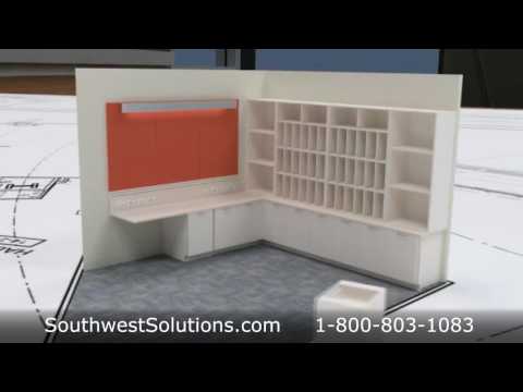 Modular Casework Cabinets Reusable Base & Upper Cabinets Environmentally Friendly Video