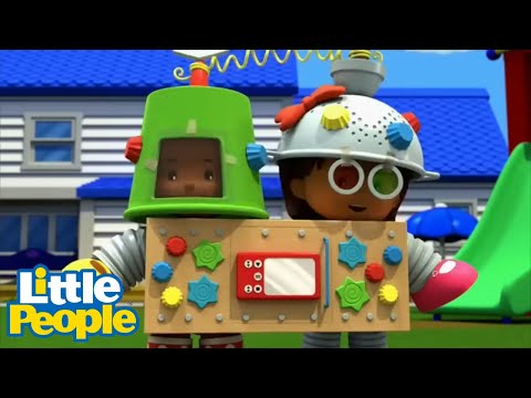 Fisher Price Little People | Robot Rumble! | New Episodes | Kids Movie - Kids TV Series, Kingdom Kids Zone - Little People - Fisher Price