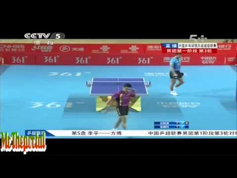 China Table Tennis Super League 2013 - Zhang Jike Vs Chuang Chih Yuan -