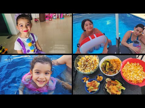 Pool Day with Tropical Shrimp Salad | Los Yeyus