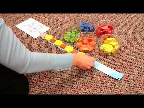 Creating Simple Patterns Pattern Block Snakes Activity
