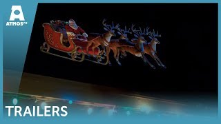AtmosFX Santa's Sleigh Ride Digital Decoration Trailer