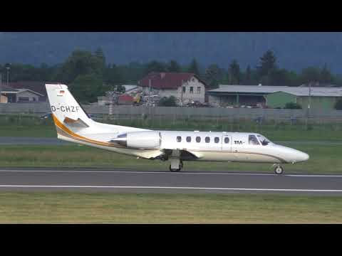 Tyrol Air Ambulance  Cessna 550 Citation  Bravo  take off at Graz  II   D-CHZF