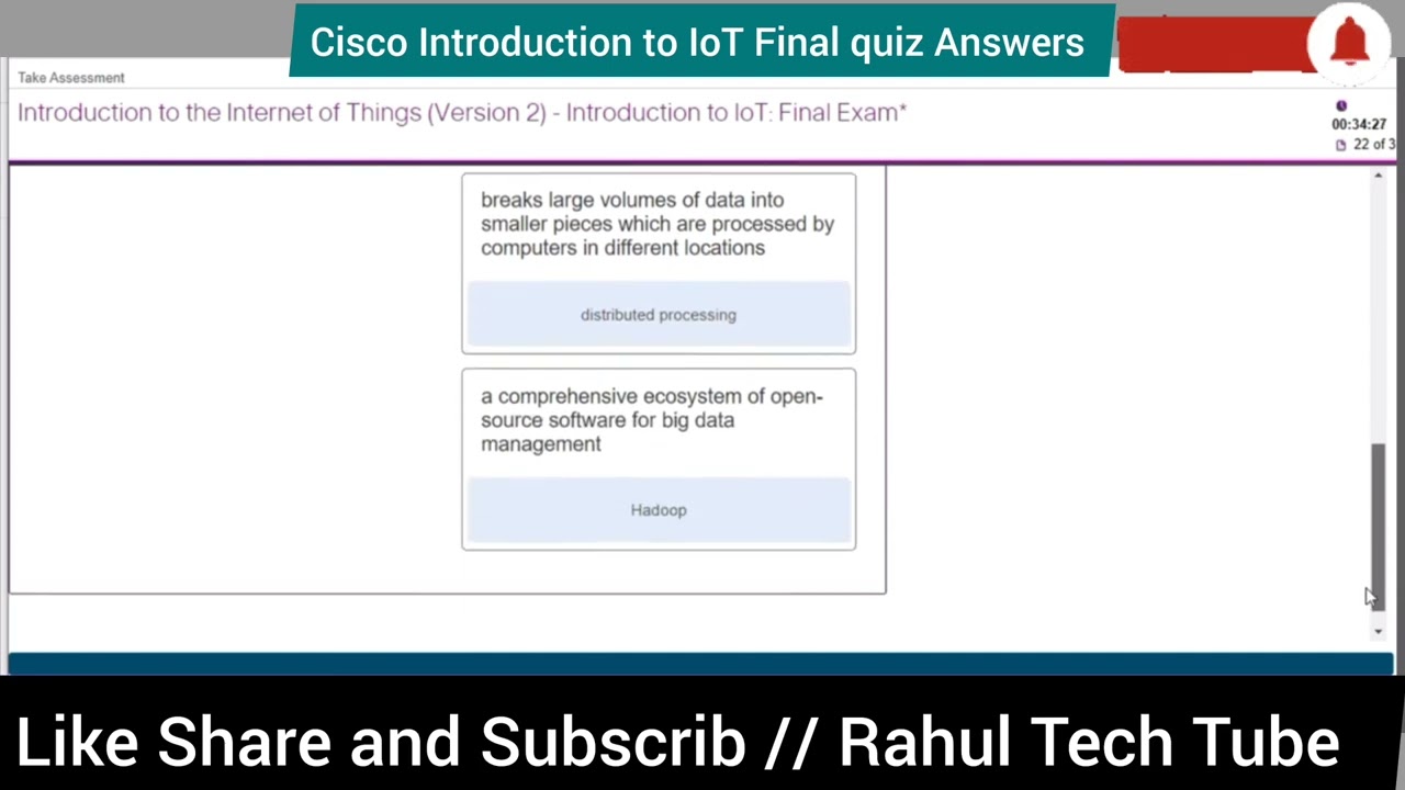 Cisco Introduction to IoT Final quiz Answers // Introduction to IoT English 0920 cga final quiz