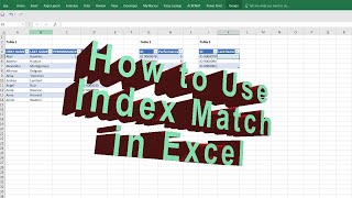 Download the video "Mastering Excel: Uncover the Magic of the Index Match Function!"